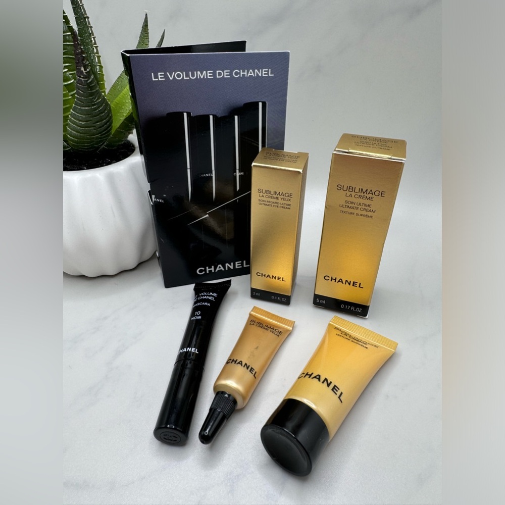 Chanel 3 pc luxury travel size cosmetics